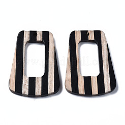 Подвески из смолы и дерева&nbsp;RESI-N025-013A-B02