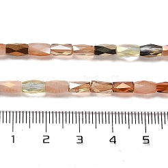 Стеклянные бусины с гальваническим покрытием &nbsp;EGLA-D030-07B