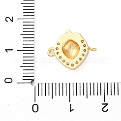Латунные микропаве прозрачные кубические цирконии фруктовые соединители подвески&nbsp;KK-I276-15G-B01