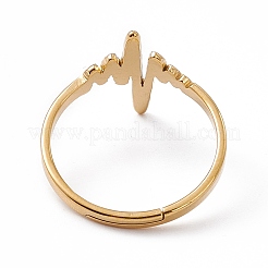 Ионное покрытие (ip) 201 нержавеющая сталь сердцебиение регулируемое кольцо для женщин&nbsp;LS-RJEW-K238-02G