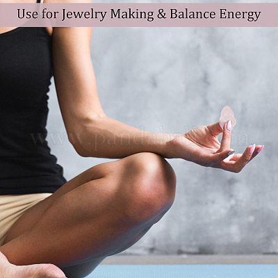 Факел украшения из натурального розового кварца&nbsp;DJEW-WH0042-08A-03-1