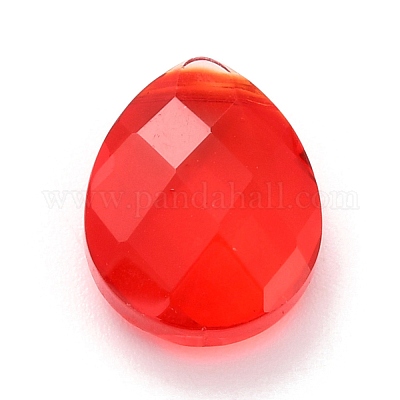 Прозрачные граненые стеклянные бусины каплевидной формы k9&nbsp;GLAA-C013-01B-1