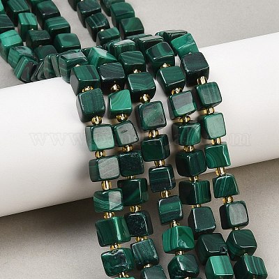 Природного малахита бисер нитей&nbsp;G-G053-B25-03-1