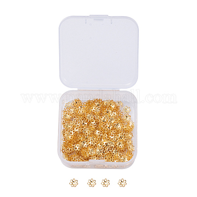 Многолепестковые железные бусинки&nbsp;IFIN-YW0001-12G-1