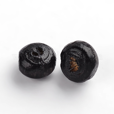 Крашеные натуральные деревянные бусины&nbsp;WOOD-S614-10-LF-1