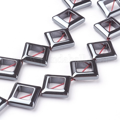 Немагнитные нити шарик синтетический гематит&nbsp;G-C014-10-1