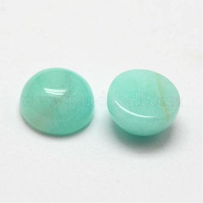 Купольные/полукруглые кабошоны из натурального амазонита&nbsp;G-O146-02B-1