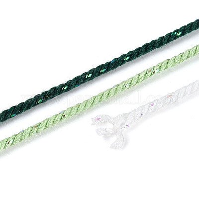 27 м сегментно окрашенные круглые полиэфирные витые шнуры&nbsp;OCOR-N009-02A-03-1