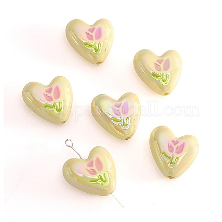 2 шт. УФ-покрытие акриловые бусины PW-WGE885A-01-1