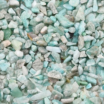 Естественно амазонит бисер чип&nbsp;G-O103-08-1