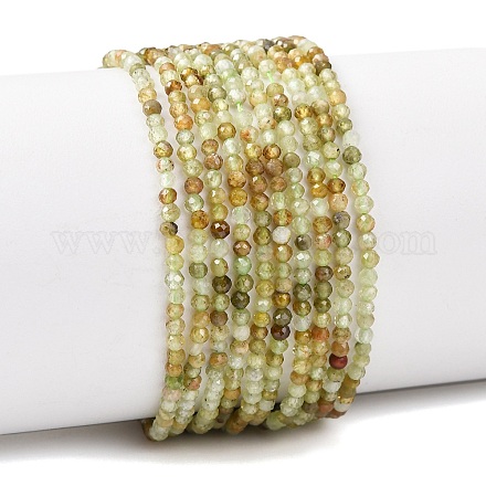 Естественный зеленый гранат бисер нитей&nbsp;G-A235-A02-02A-1