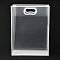 Rectangle Transparent Plastic Bags, with Handles, for Shopping, Crafts, Gifts, White, 40x30cm, 10pcs/bag