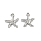 Ocean Theme 304 Stainless Steel Pendants, Stainless Steel Color, Starfish, 15.5x15x2mm, Hole: 2.5mm