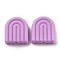 Silicone Beads, Arch, Plum, 19x16.5x5.5mm, Hole: 2mm