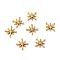 Zinc Alloy Cabochons, for DIY Crystal Epoxy Resin Material Filling, Star, Antique Golden, 10.5x10x2mm