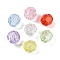 Transparent Acrylic Beads, Faceted, Cone, Mixed Color, 10mm, Hole: 2.5mm, 555pcs/500g