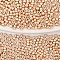 5G MIYUKI Delica Beads, Cylinder, Japanese Seed Beads, 11/0, (DB1152) Galvanized Semi-Frosted Champagne, 1.3x1.6mm, Hole: 0.8mm