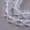 Natural Quartz Crystal Beads Strands, Rock Crystal Beads, Round, 8~8.5mm, Hole: 1mm, about 47pcs/strand, 37~38cm