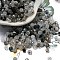 Transparent Glass Beads, Faceted, Rondelle, Dark Gray, 4.5x4mm, Hole: 1mm, about 2000pcs/set
