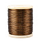 Round Copper Jewelry Wire, Dark Goldenrod, 22 Gauge, 0.6mm, about 1279.52 Feet(390m)/1000g