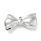 Plating Acrylic Pendants, Bowknot, Silver Plated, 32x57x15.5mm, Hole: 2.6mm