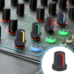 120 шт. 6-цветные пластиковые колпачки для гитарных ручек&nbsp;AJEW-CA0005-26