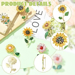 6 шт. 6 стиля цинкового сплава булавки для лацканов одежды рюкзака&nbsp;JEWB-CJ0002-98