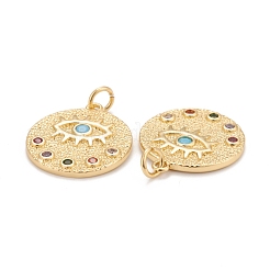 Латунные подвески из микро-паве&nbsp;KK-Z023-10G