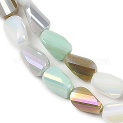 Стеклянные бусины с гальваническим покрытием &nbsp;EGLA-P065-01A-09