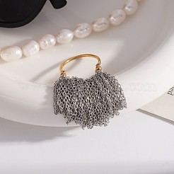 Женские кольца-кисточки из нержавеющей стали 304&nbsp;JT9065