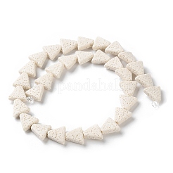 Нити из натуральных бусин из лавы&nbsp;G-O126-04A-02