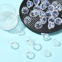 50шт прозрачные акриловые колпачки для бусин&nbsp;OACR-FS0002-41