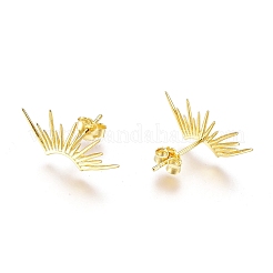 925 стерлингового серебра серьги стержня&nbsp;EJEW-AA00271-31G