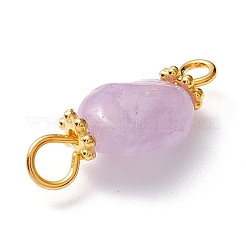 Натуральные лавандовые аметистовые звенья-коннекторы&nbsp;PALLOY-JF01091-03
