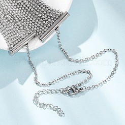 Многослойные цепочки из нержавеющей стали 304 для женщин.&nbsp;NJEW-G194-02P