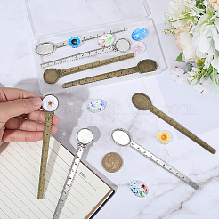 Наборы для самостоятельного изготовления овальных и плоских круглых закладок с цветком&nbsp;DIY-SC0032-08