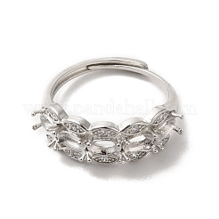 Регулируемые литые сеттинги площадку кольцо&nbsp;LS-KK-C022-01E-P