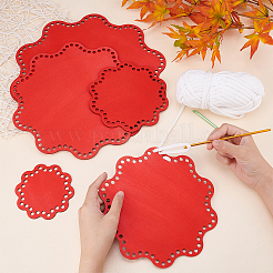 Дно корзины из хлопкового дерева&nbsp;DIY-WH0319-35