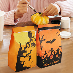 20 шт. 5 стильных бумажных пакета для конфет на Хэллоуин&nbsp;ABAG-TA0001-39