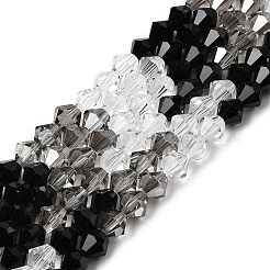 Прозрачный градиент цвета стеклянные бусины пряди&nbsp;GLAA-F131-01C-05