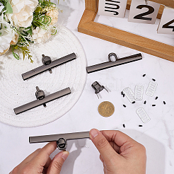 4 шт. застежка-защелка для сумки из цинкового сплава с поворотным замком&nbsp;PURS-CP0001-03B