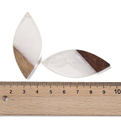 Большие подвески из смолы и дерева&nbsp;WOOD-F015-12A