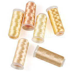 6 рулон ниток для вышивки из полиэстера 6 цветов&nbsp;OCOR-TA0003-14A