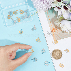 20 шт. подвески из нержавеющей стали 201 двух цветов&nbsp;STAS-UN0051-30