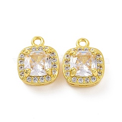 Подвески из латуни с прозрачным стеклом&nbsp;KK-E068-VF210