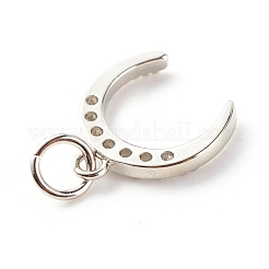 Латунные микропаве прозрачные подвески с фианитом&nbsp;ZIRC-P094-24P-RS