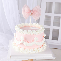 3 шт. 3 стиля бантов из ткани для украшения торта&nbsp;AJEW-SP0003-41