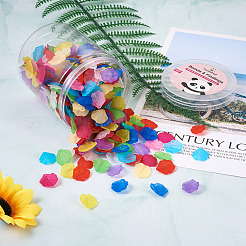 500 шт. подвески из прозрачного матового акрила 10 цветов&nbsp;MACR-YS0001-03