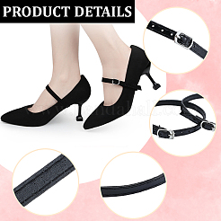 6 пара двухцветных женских регулируемых съемных ремешков из искусственной кожи для обуви на высоком каблуке&nbsp;AJEW-CL0002-07