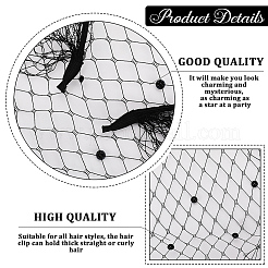 Сетчатая вуаль тканевые резинки для волос&nbsp;AJEW-WH20120-52A